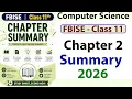 Chapter 2 Computational Thinking and Algorithms Complete Summary and Revision