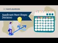 Applicant Next Steps Timeline