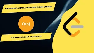 Leetcode Minimum Size Subarray Sum Using Sliding Window Techniques O n