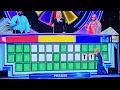 Wheel of Fortune Right in the butt