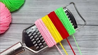 Amazing 7 Superb Hand Embroidery Flower making ideas with Woolen Yarn | Easy sewing hack