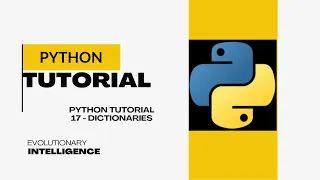 Python Tutorial 17 - Dictionaries