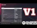 Realistic Dynasty Sliders V1 - NCAA Football 25
