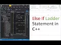 Else If Ladder Statement - C Programming