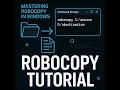 Robocopy in Windows