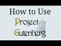 How to Use Project Gutenberg Rachel Brown