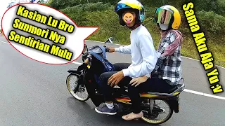 Download Di Panasin Pengendara Astrea Bawa Cewek Cantik | Motovlog Indonesia MP3