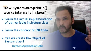 How System out println Works Internally in Java Java Interview Question Naveen