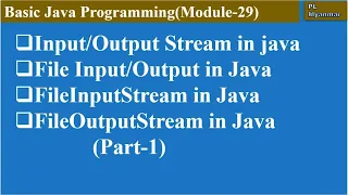 Stream in Java Part-1 Module-29