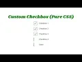Custom Checkbox smooth animation with HTML CSS - Online Front end Tricks