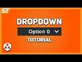 How To Create A Dropdown in Unity Beginner UI Tutorial Scripting