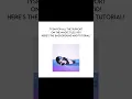 the background and tutorial some of you asked for