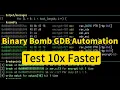 Binary Bomb GDB Automation Test 10x Faster