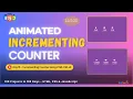 Creating Incrementing Counter with HTML CSS and JavaScript Day 15 of 100 Day of Code Challenge