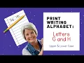Print Handwriting Practice for Kids Teens and Adults Printable Worksheets LETTERS G and H