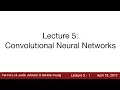 Lecture 5 Convolutional Neural Networks