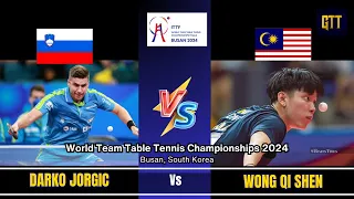 Download Darko Jorgic (SLO) Vs Wong Qi Shen (MAS) | World Team Table Tennis Championship Finals 2024 | MT MP3