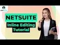 Netsuite Functional Training For Beginners NeSuite Functional Inline Editing Upptalk