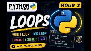 Python Reverse Number Using For Loop Python Loops Tutorial Hour 3 Python Course for Beginners