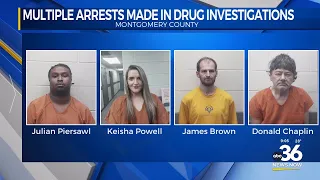 Multiple arrests made in drug investigations in Montgomery County