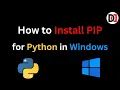 How to Install PIP in Windows 11 2023 Install Python PIP in Windows 11 DevDuniya