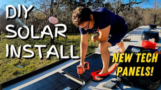 DIY RV Hi tech Solar Panel install ☀️
