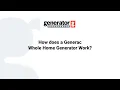 How does a Generac Whole Home Generators Work