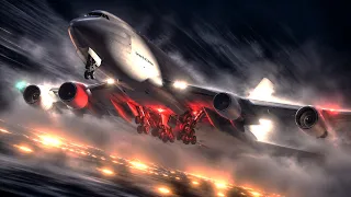 Boeing 747 se estrella al aterrizar entre la niebla - ACT 6491