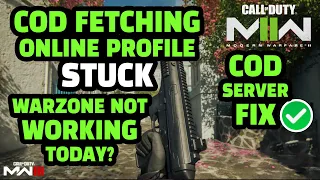 Call Of Duty New Update Cod Fetching Online Profile Stuck Why Is My Warzone Not Working FIX