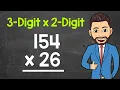 3-Digit by 2-Digit Multiplication Practice Problems Included