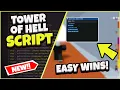 Roblox Tower Of Hell Script GUI Instant WIN Games Pastebin 2022