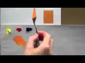 Colour mixing basics - Acrylic painting technique to match a colour