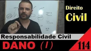 Direito Civil - Aula #114 - DANO ( I )  [Elementos da Responsabilidade Civil] (É isso!)
