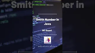 Smith Number in Java - ISC Board
