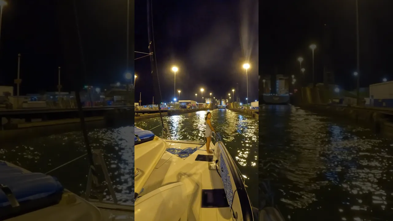 Views from the Panama Canal #catamaran #panamacanal #panama #sailing #cruising #sailboat