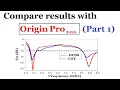 How to compare bteween HFSS CST ADS FEKO results in Origin 2019-2020 part 1 Cartesian Coordinates