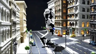 로봇, 건물 위를 올라가다 Robot climbs up building