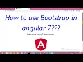 How to use bootstrap in Angular 7