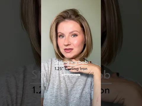 Styling My Bob with clamp curling iron | Milabu