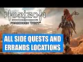Horizon Forbidden West All Side Quests and Errands Location
