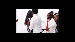  jamaica popballoon woman feel away n dump man with mic behind the scenes f hgt rolleysoeasy