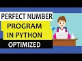 Python program for perfect number Python coding interview questions