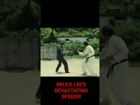Bruce Lee's Devastating Speed in SLOW-MOTION / The Way of the Dragon #shorts - Edit