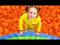 Lagu The Floor Is Lava Challenge 🤸‍♂️ Fun Game with Vania Mania Kids