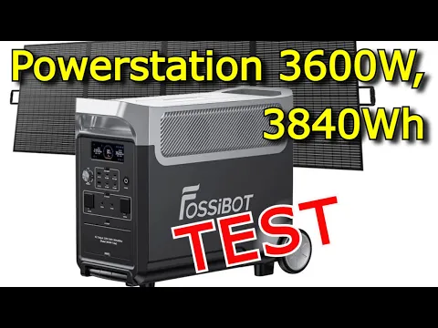 Download MP3 Fossibot F3600 Powerstation 3600W, 3840Wh Test Solaranlage Balkonkraftwerk