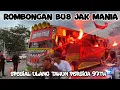 PECAH !!! Bus Rombongan JAKMANIA Datang Ke Stadion GBK Spesial Ulang Tahun PERSIJA 97th 