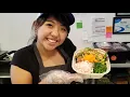 Eating Poke Bowl From Poke Bar With Doris