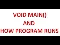 Tutorial 3 void main How compiler compiles the program in C