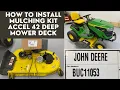 How to install Mulching Kit on a John Deere Accel 42 Deep Mower Deck