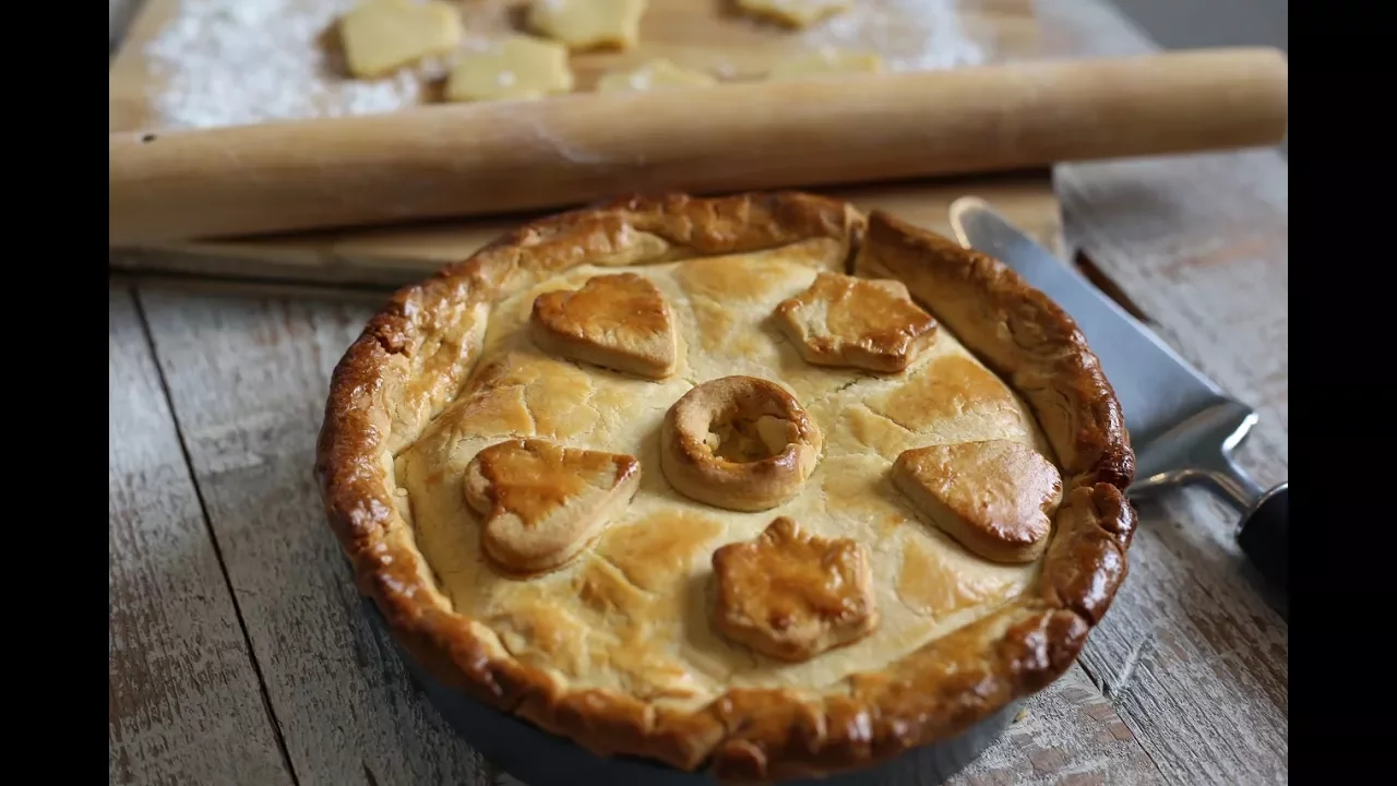 Homemade Leek & Bacon Pie -  French Tourte